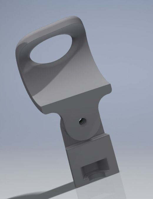 Microphone holder 3D print model_3