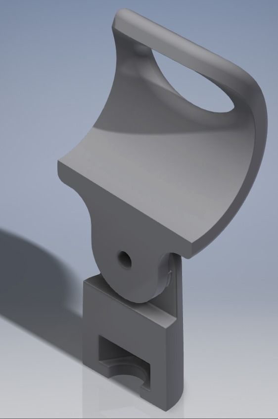 Microphone holder 3D print model_5