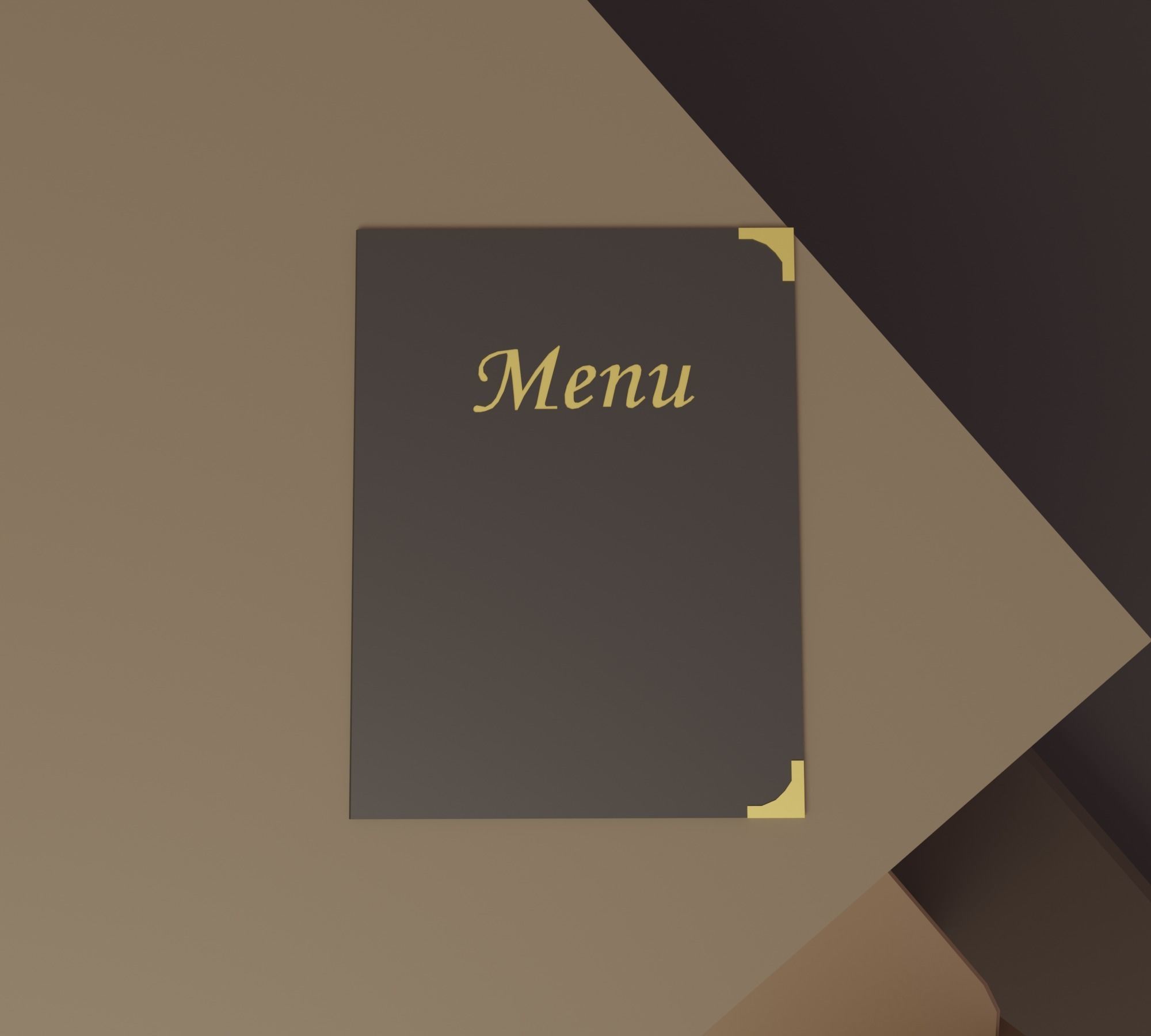 Restaurant - Bistro Low-poly 3D model_5