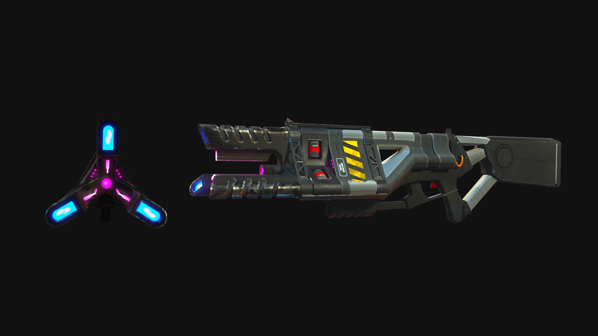 Robot Cyborg 4761A Low-poly 3D model_8