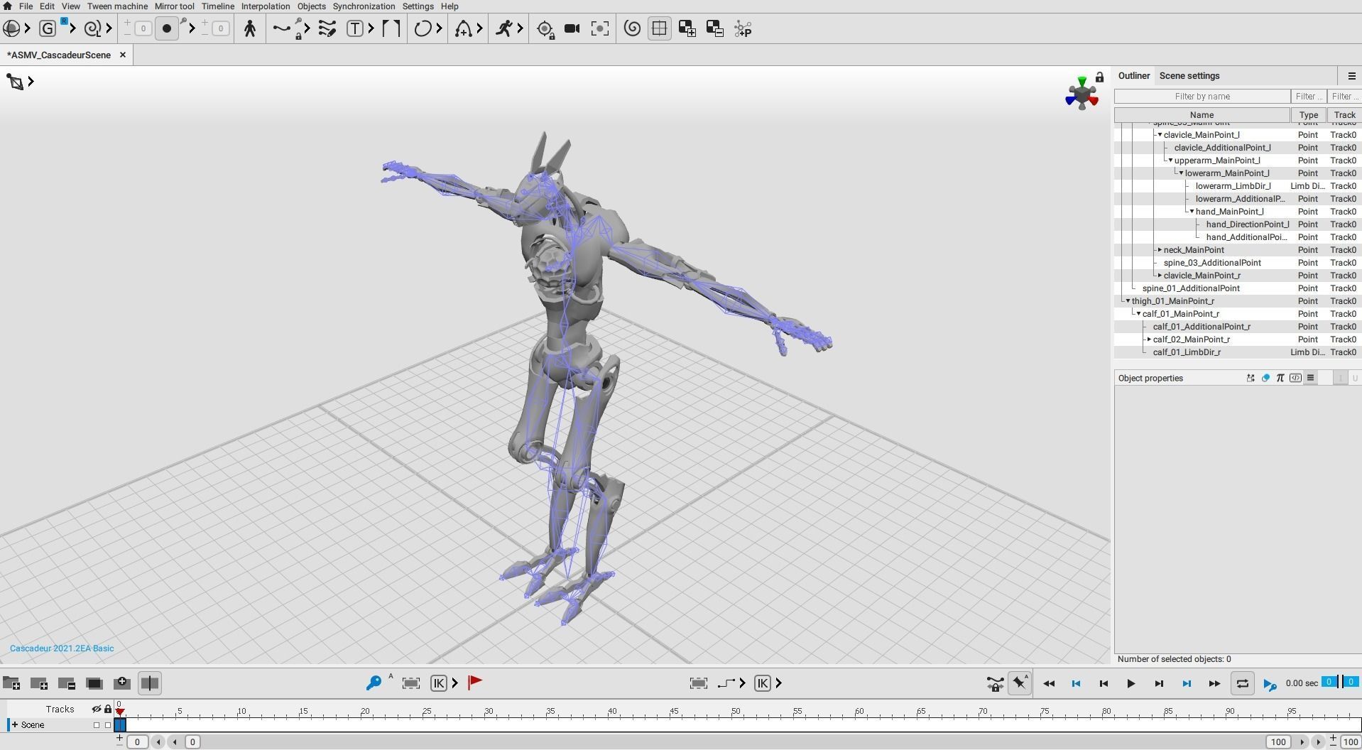 Robot Cyborg 4761A Low-poly 3D model_17