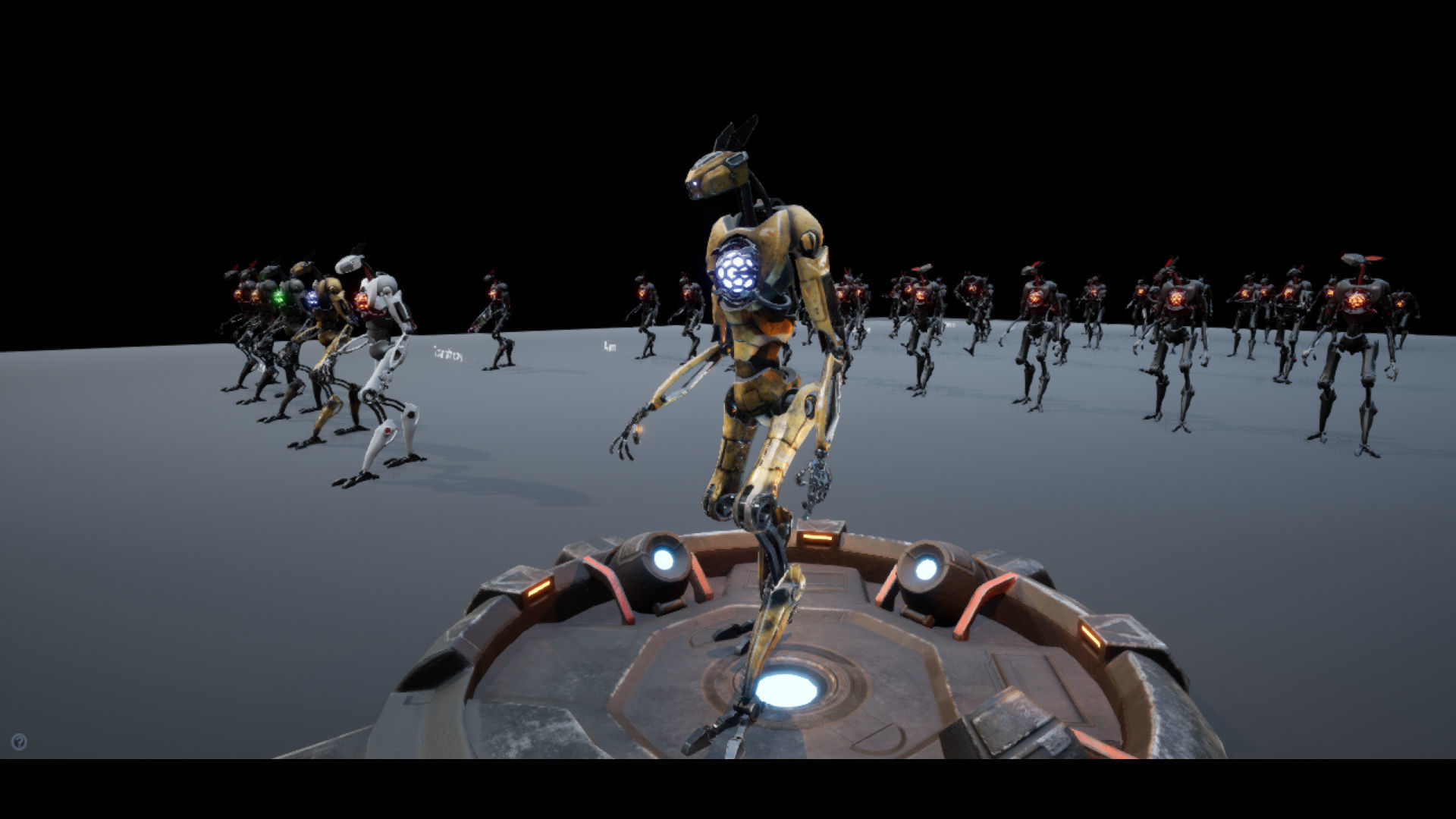 Robot Cyborg 4761A Low-poly 3D model_9