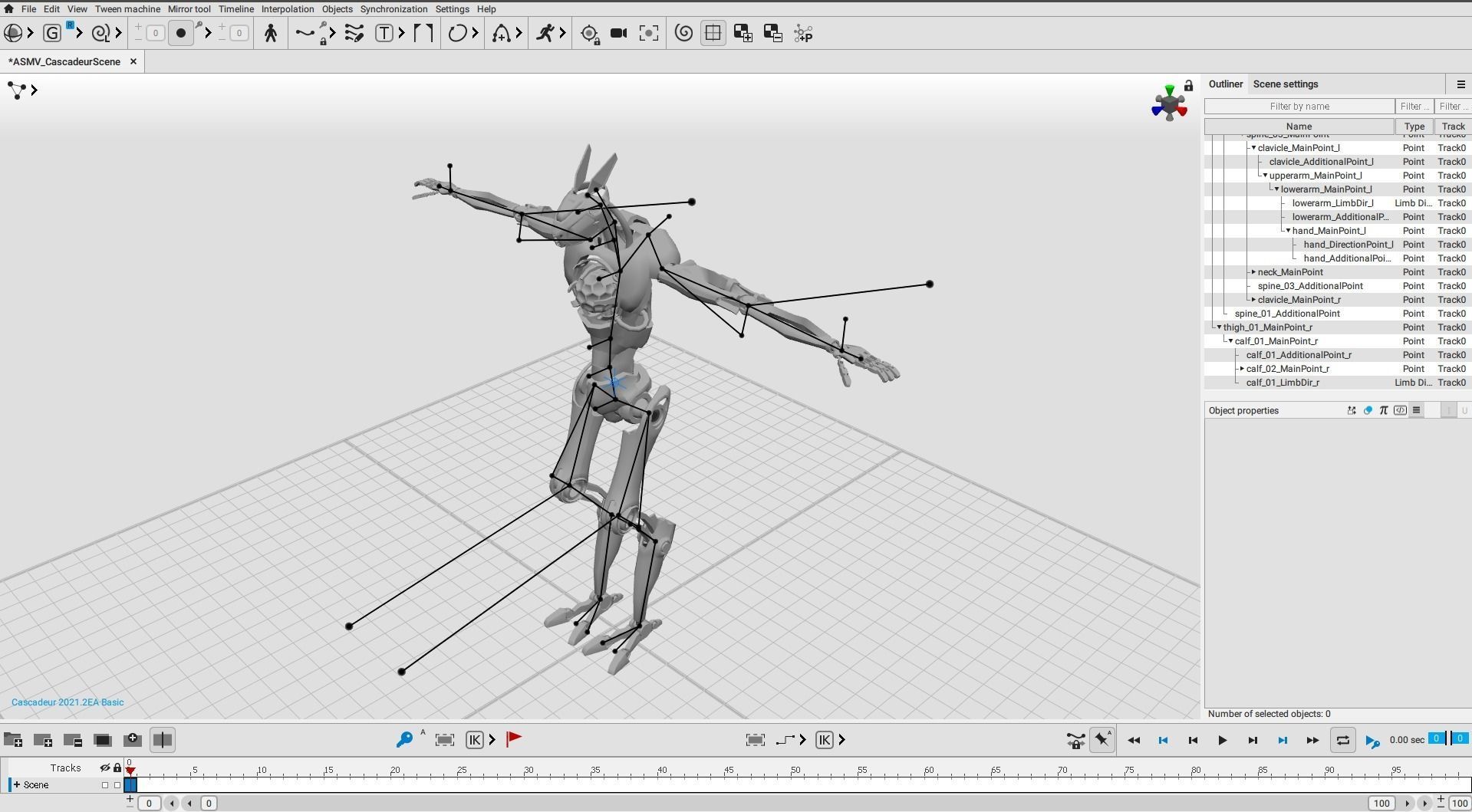 Robot Cyborg 4761A Low-poly 3D model_14