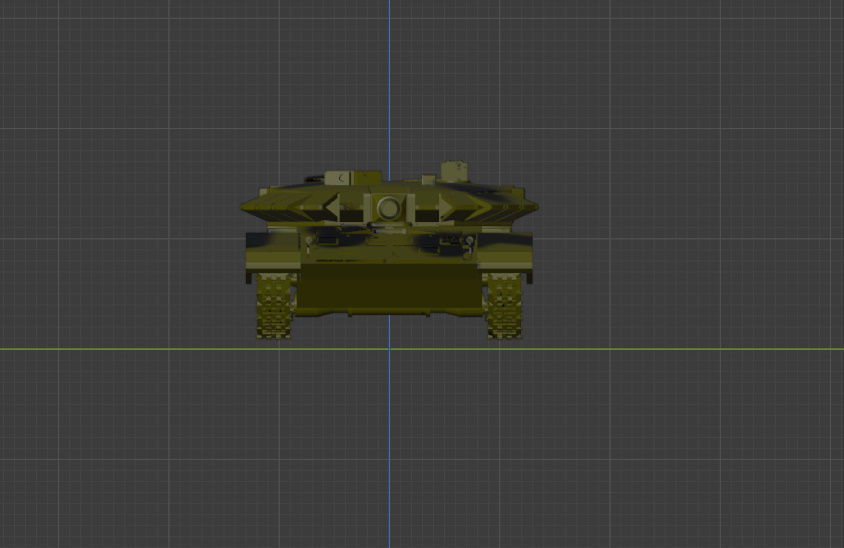 t-90 tank Low-poly 3D model_9