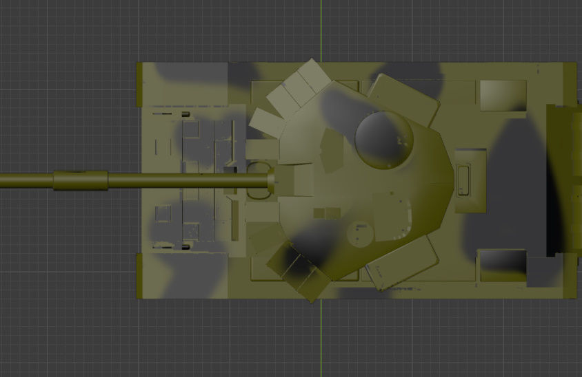 t-90 tank Low-poly 3D model_5