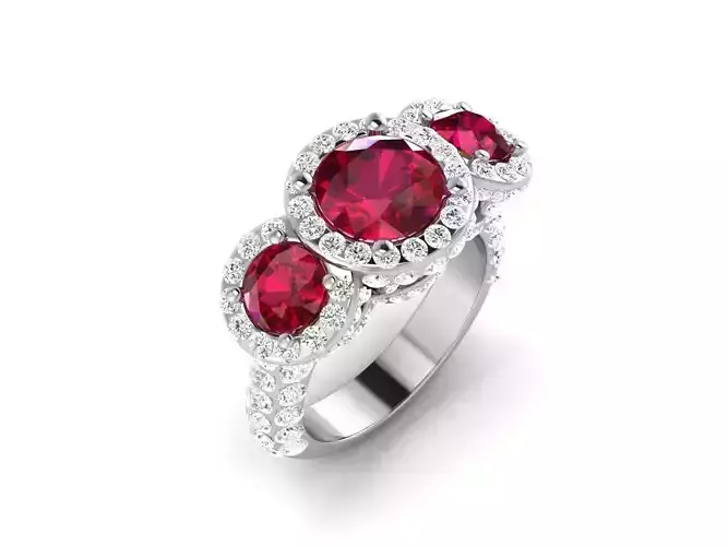 Solitaire ring model