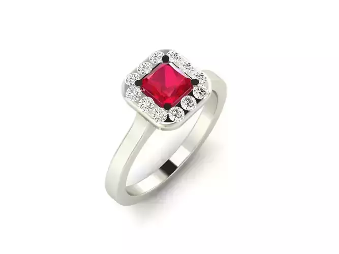 Solitaire ring model