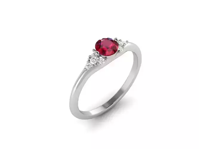 Solitaire ring model