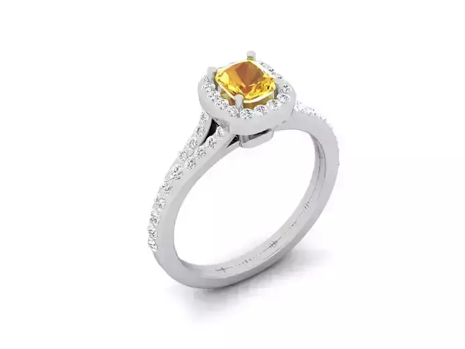 Solitaire ring model