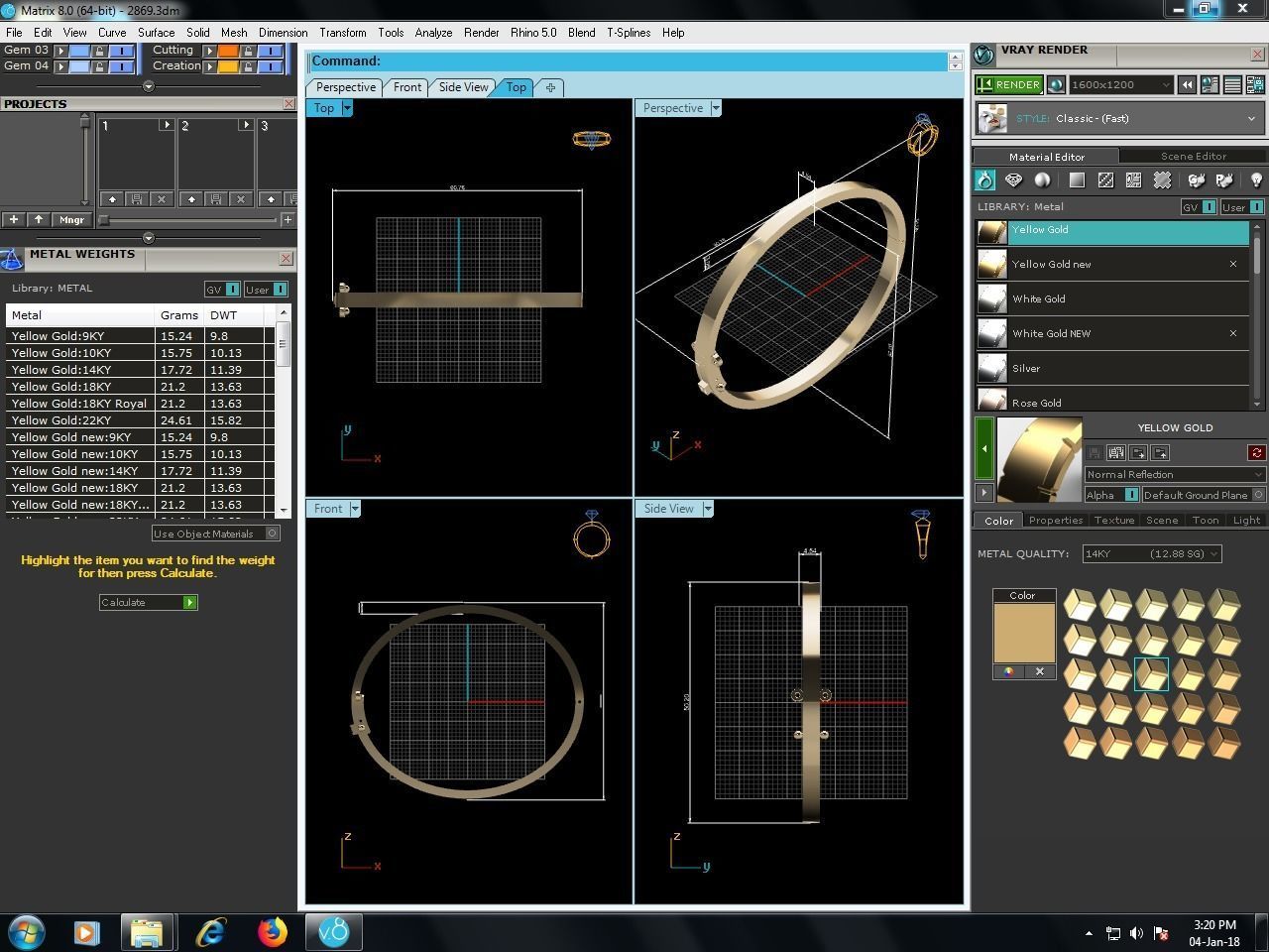 Women Bracelet 3D print model_11