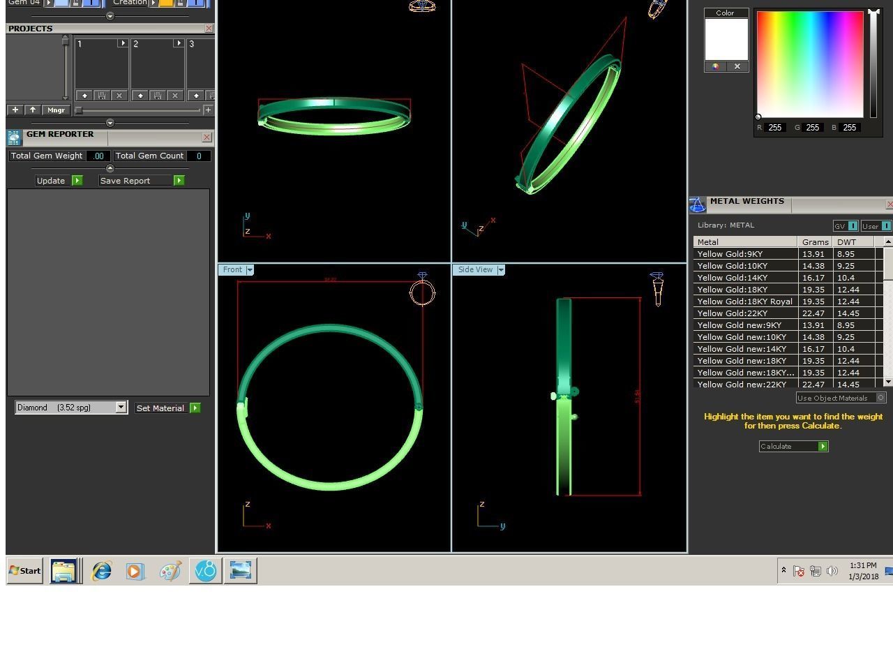 Women Bracelet 3D print model_10