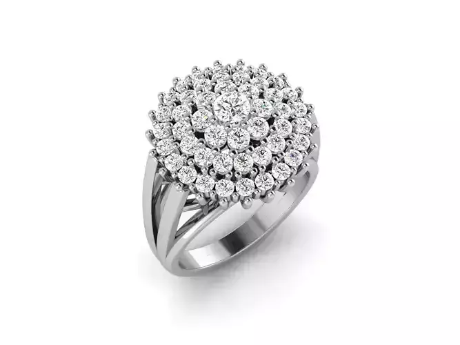 1486A w diamond cluster ring