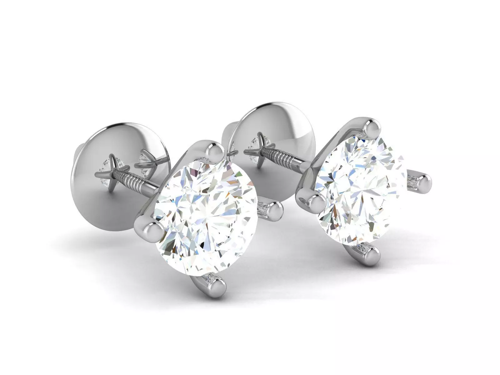 Women earrings 3D print model_0