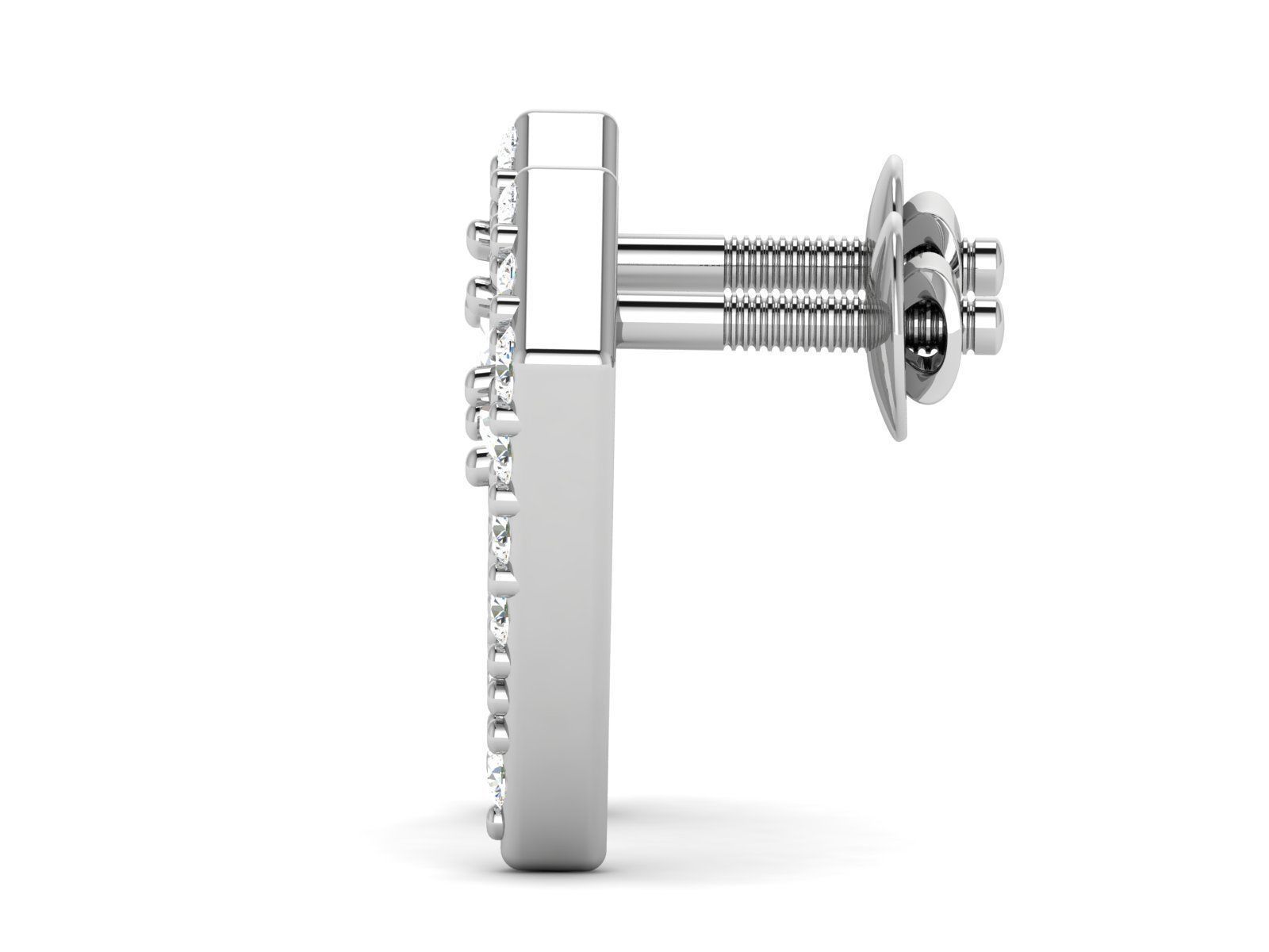 Women earrings 3D print model_3