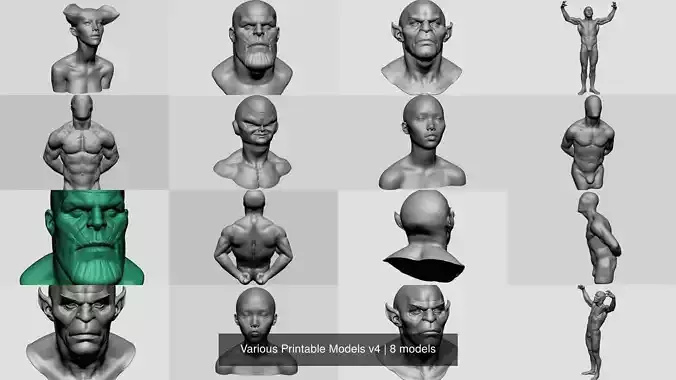 Various Printable Models v4 3D Model Collection