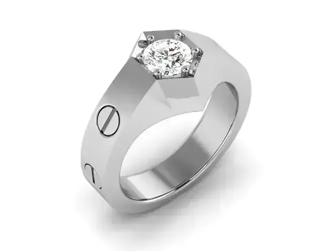 Solitaire ring model