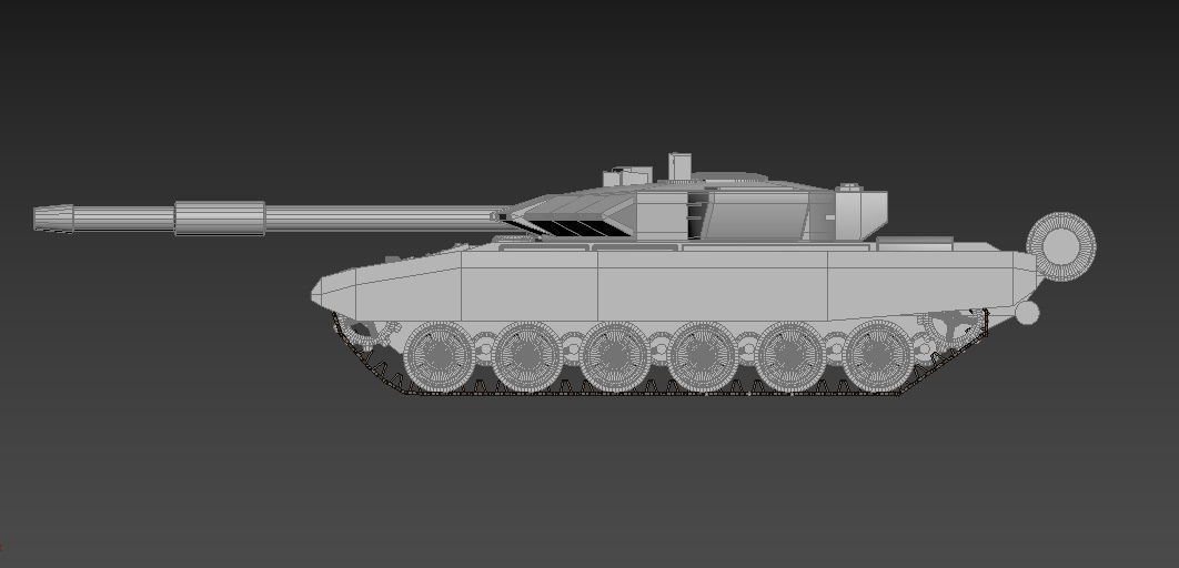 T-90 tank Low-poly 3D model_14