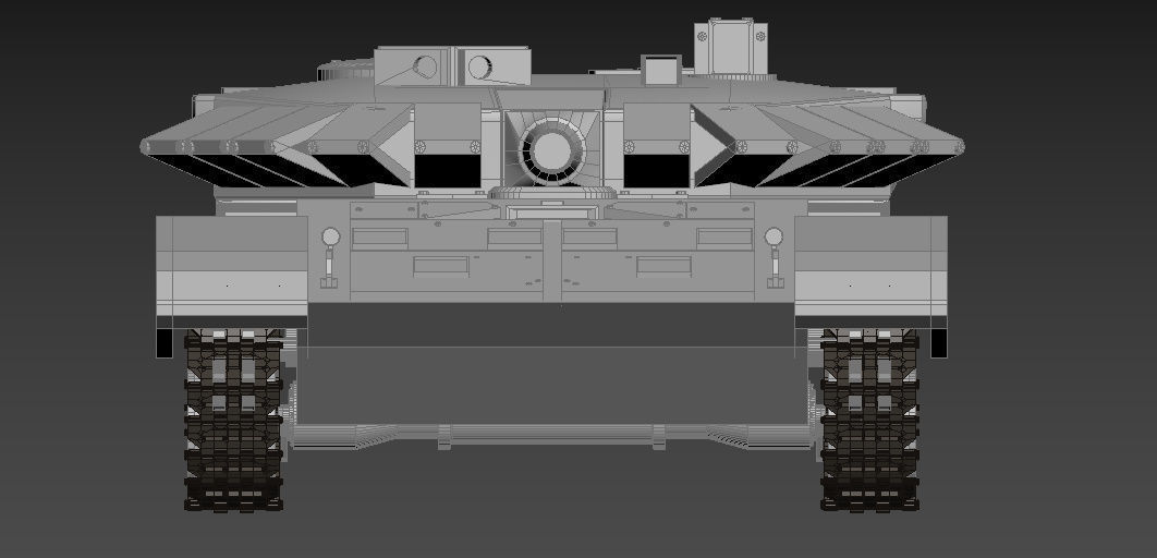 T-90 tank Low-poly 3D model_12
