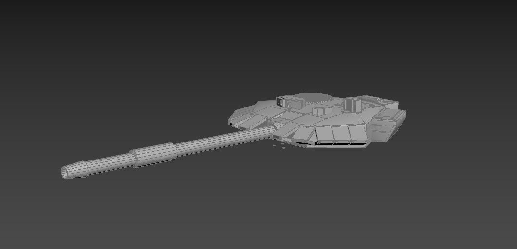 T-90 tank Low-poly 3D model_10