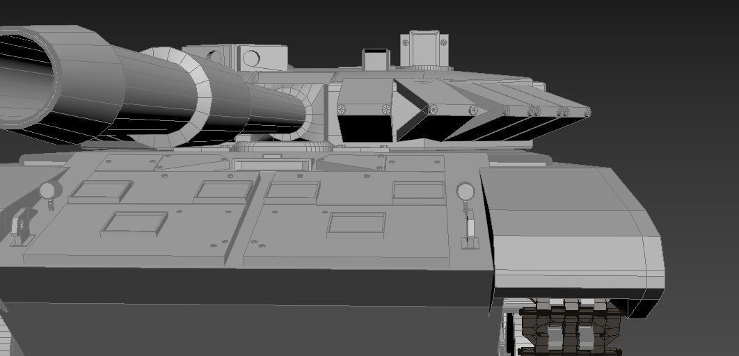 T-90 tank Low-poly 3D model_8