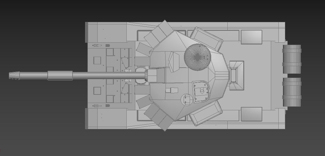 T-90 tank Low-poly 3D model_13