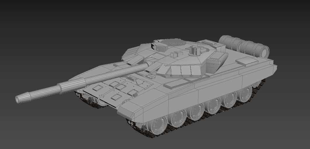 T-90 tank Low-poly 3D model_15