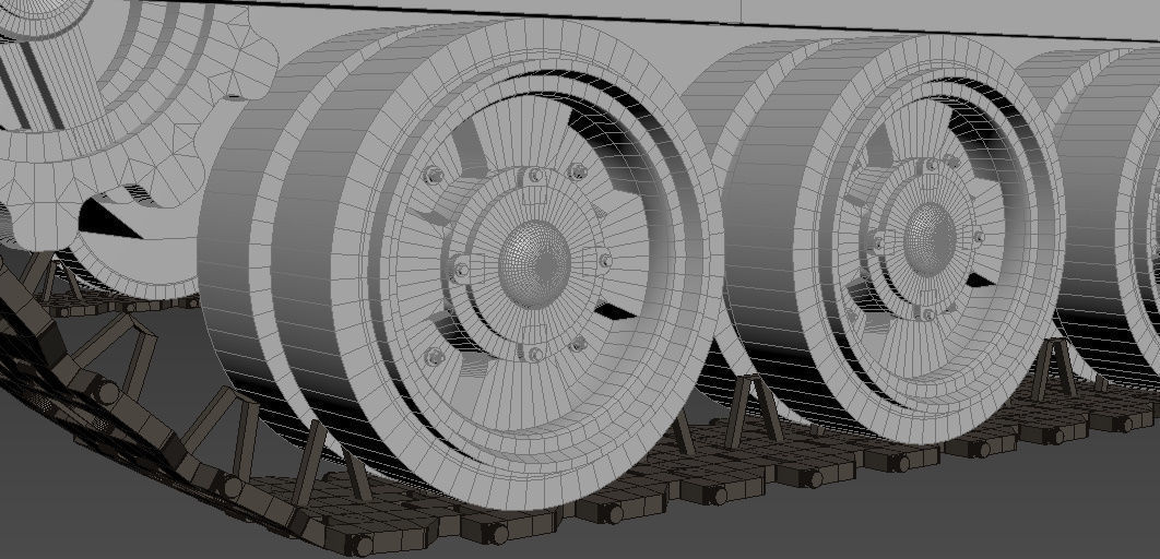 T-90 tank Low-poly 3D model_6