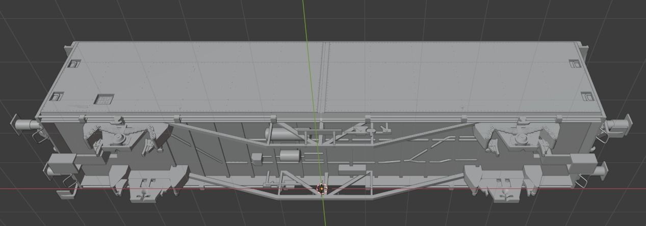 H0 1-87 scale Hbins 302 freight car 3D print model_9