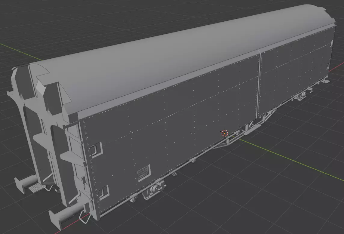 H0 1-87 scale Hbins 302 freight car 3D print model_0