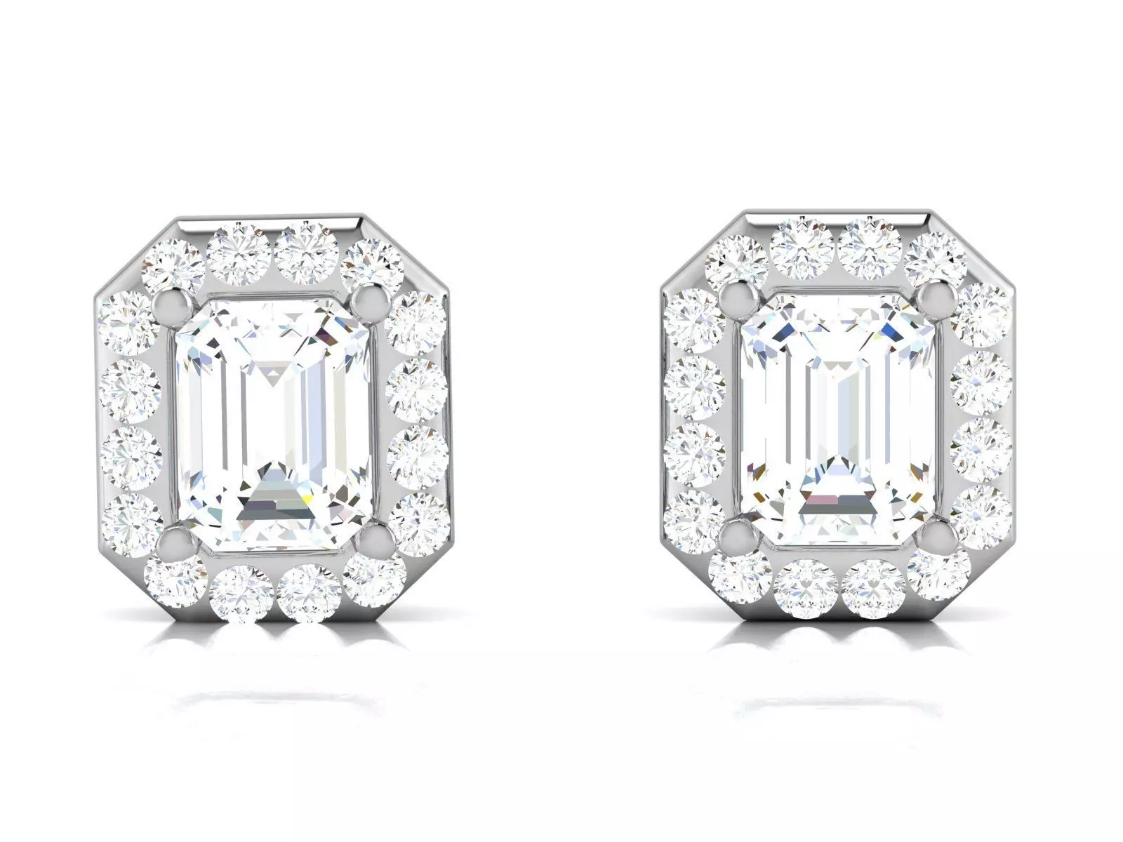 Women earrings 3D print model_0