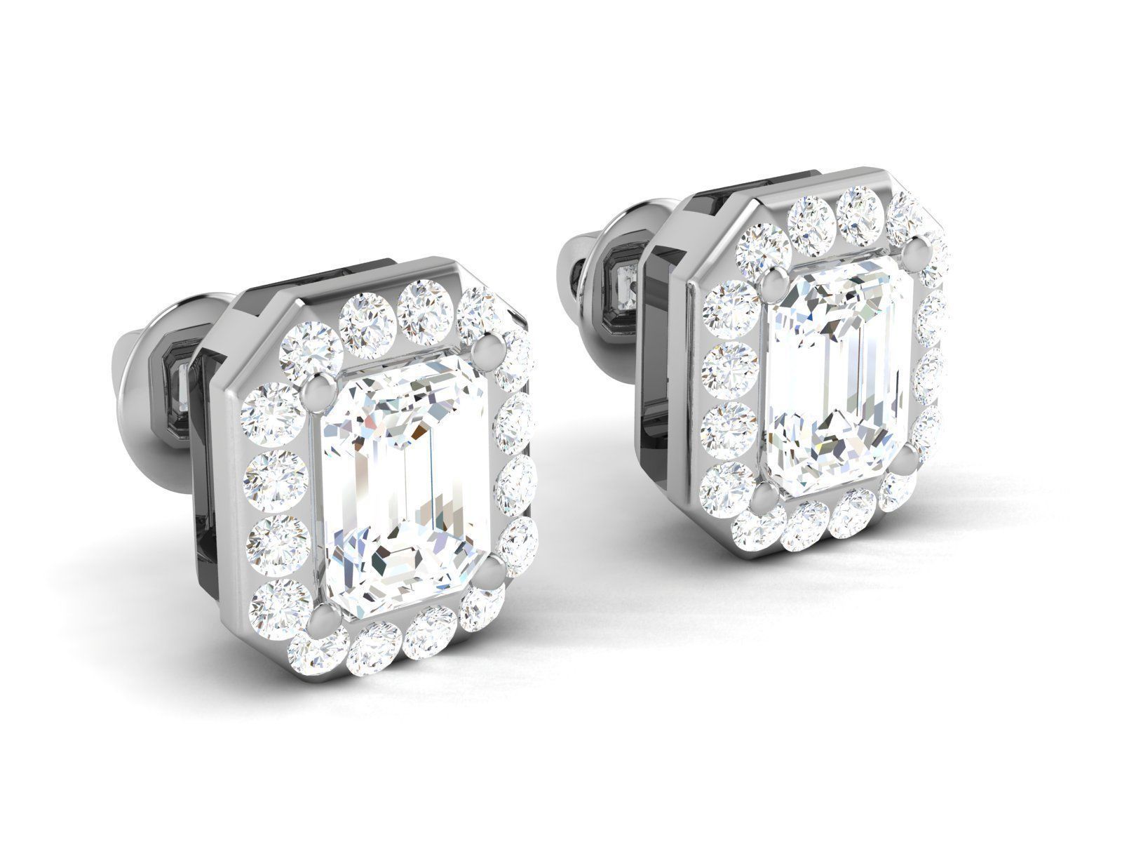 Women earrings 3D print model_1