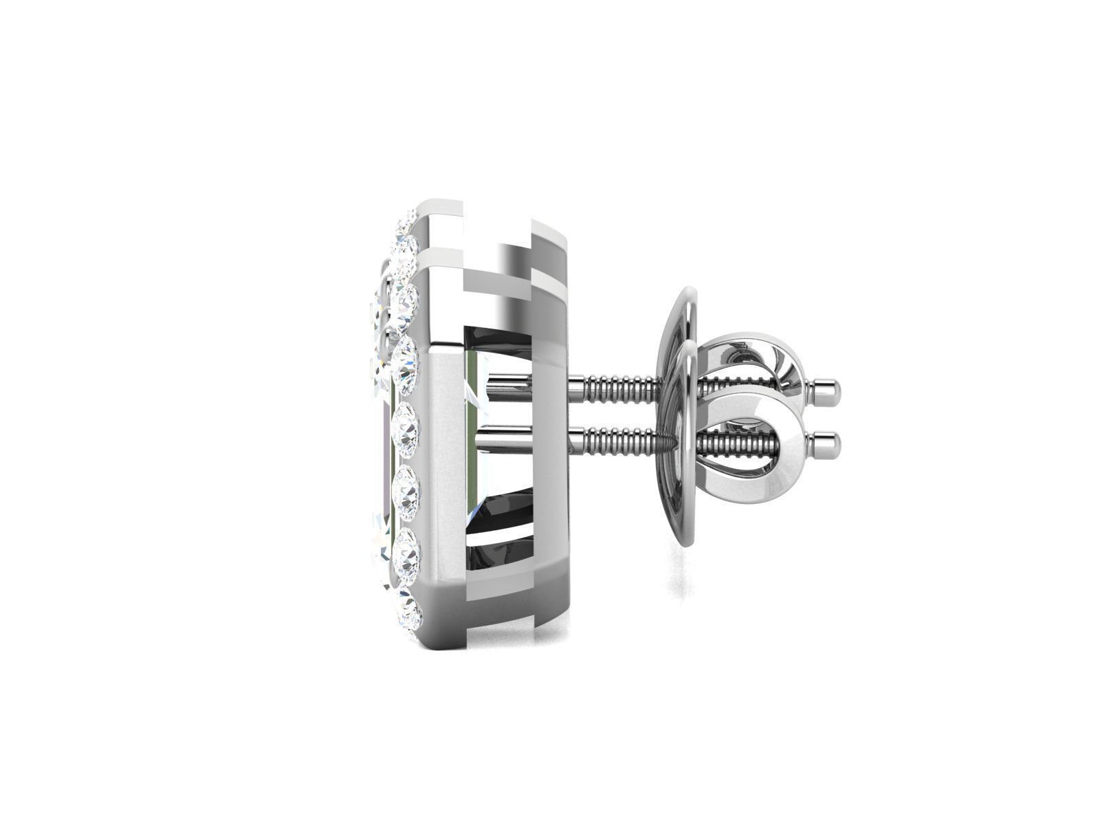 Women earrings 3D print model_2