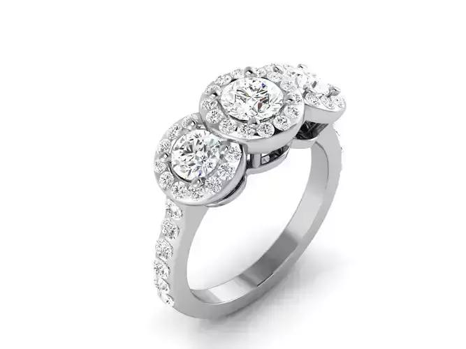 Solitaire ring model