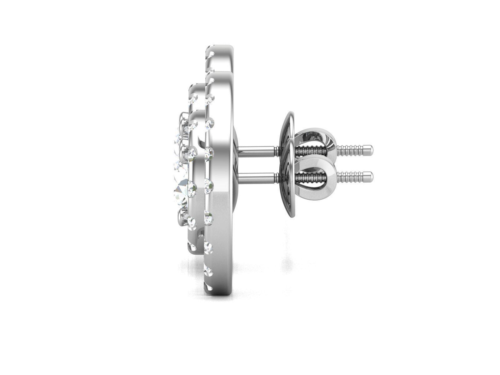 Women earrings 3D print model_3