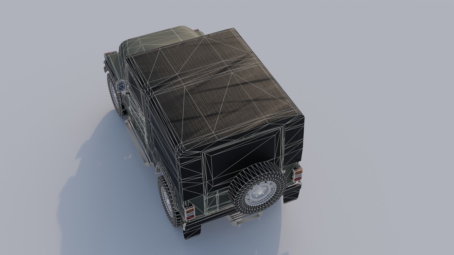 Mahindra Thar low poly 3D model_2