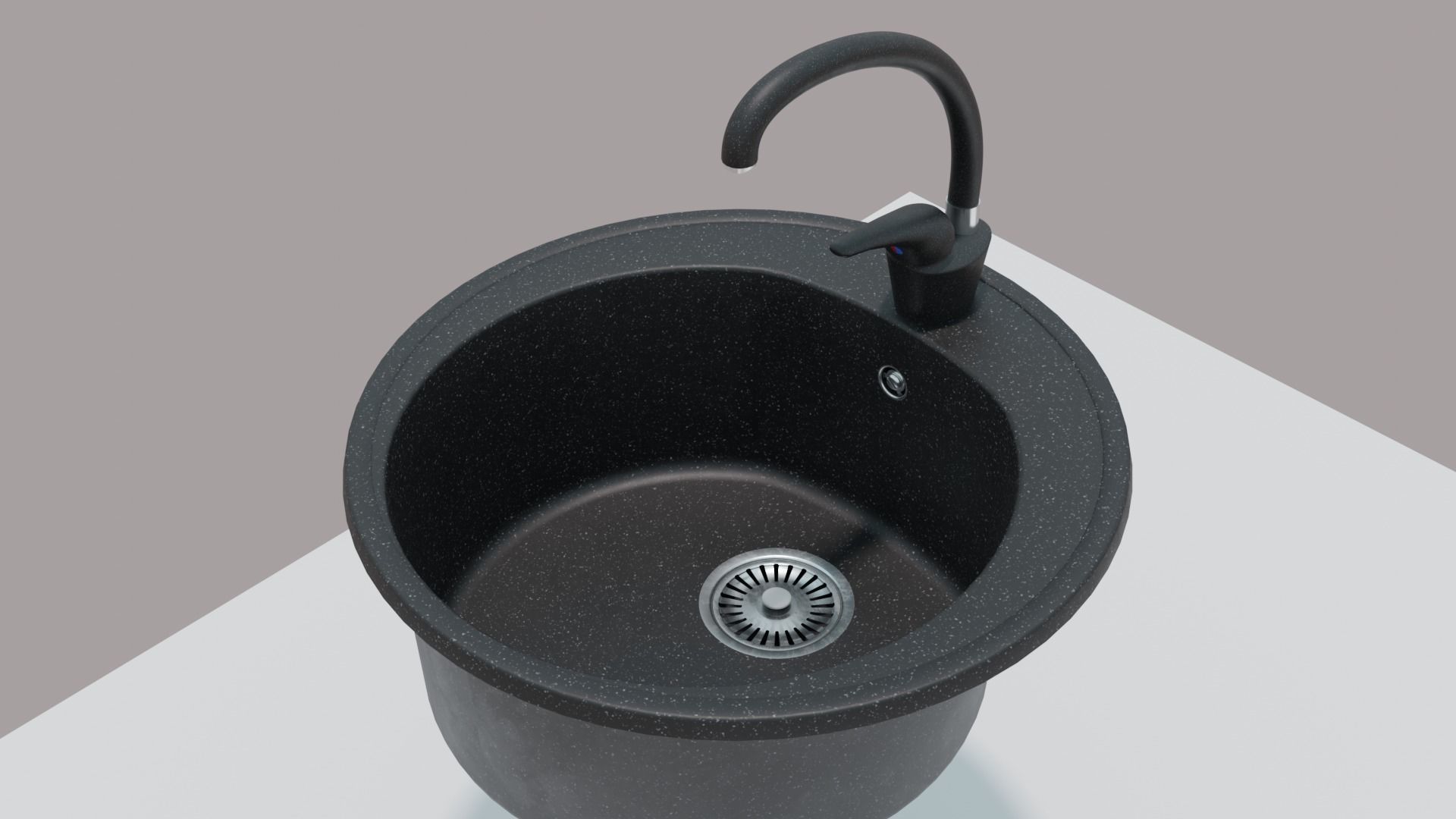 Kitchen Sink Low-poly 3D model_6