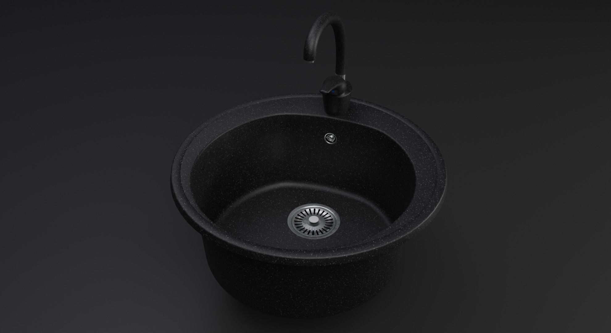Kitchen Sink Low-poly 3D model_5