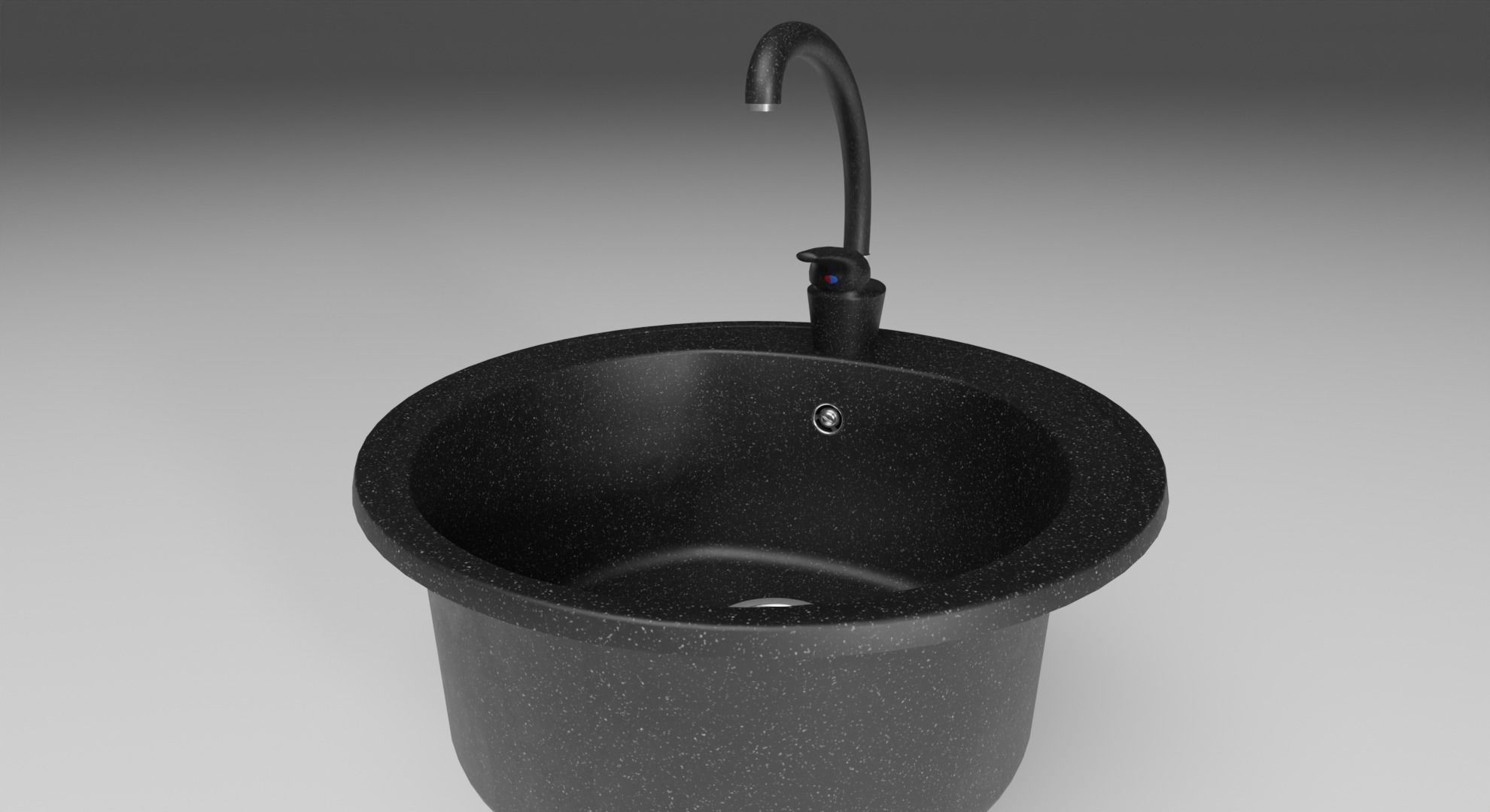 Kitchen Sink Low-poly 3D model_2