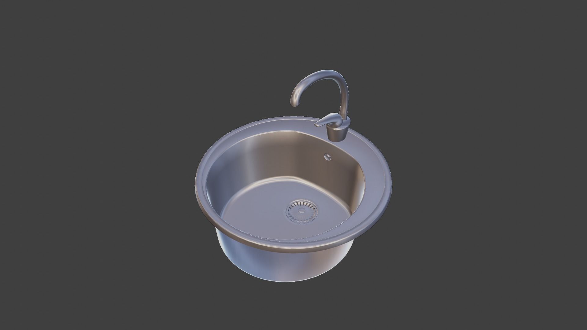Kitchen Sink Low-poly 3D model_7