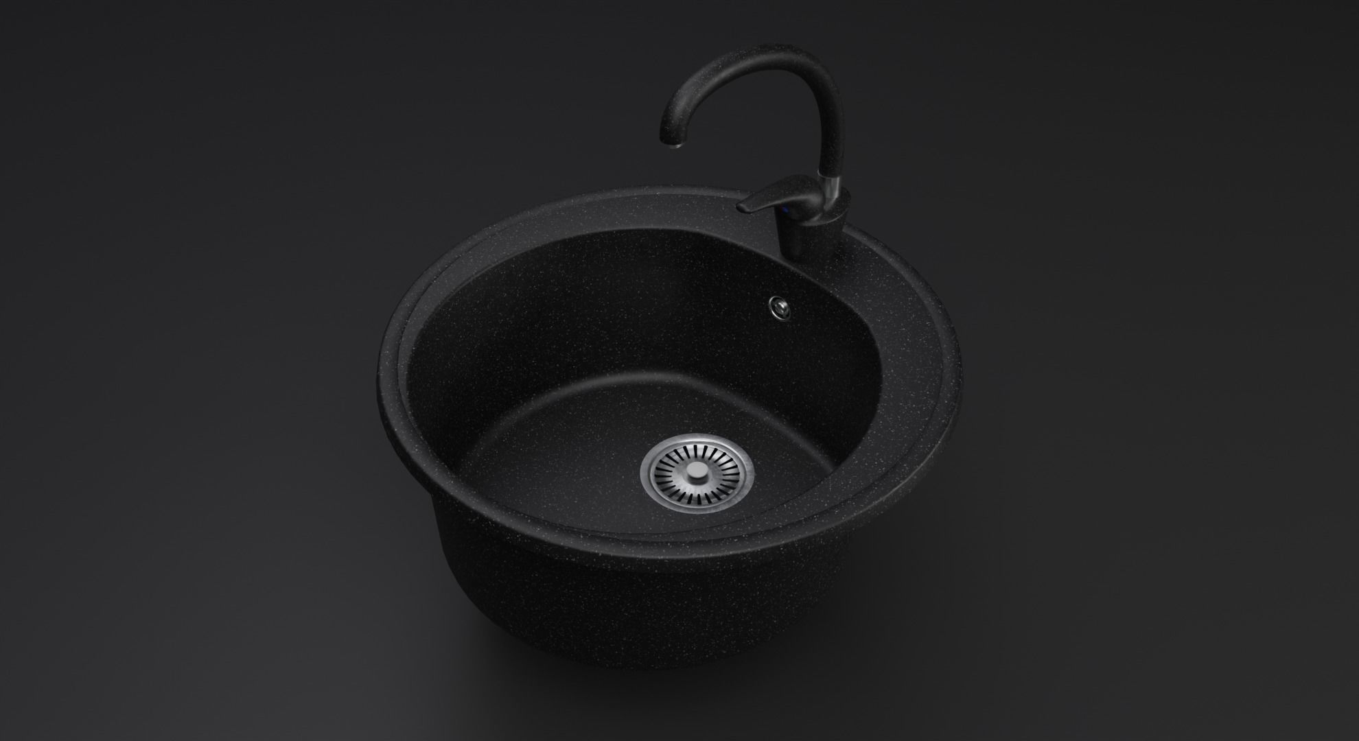 Kitchen Sink Low-poly 3D model_4