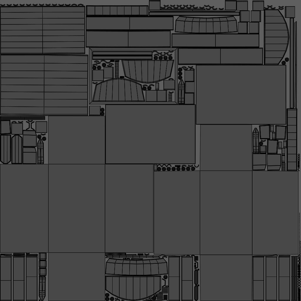 Wood Iron Chest Low-poly 3D model_8