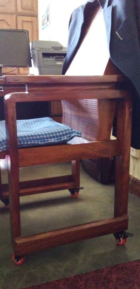 Wooden Chair Low-poly 3D model_18