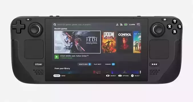 Steam Deck Console High Poly 3D model