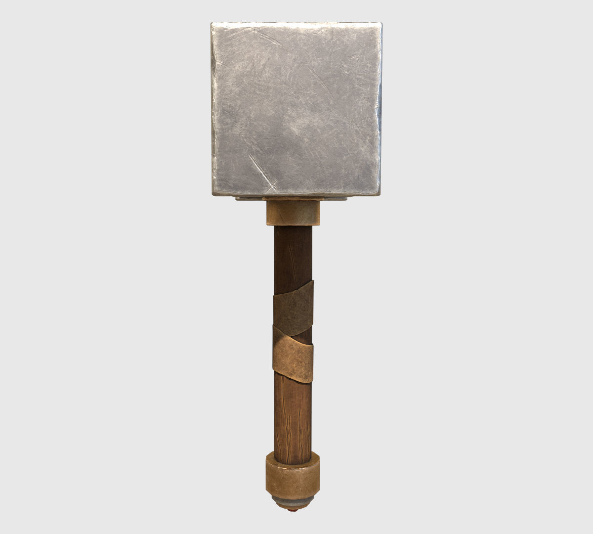 Fantasy Hammer Low-poly 3D model_9