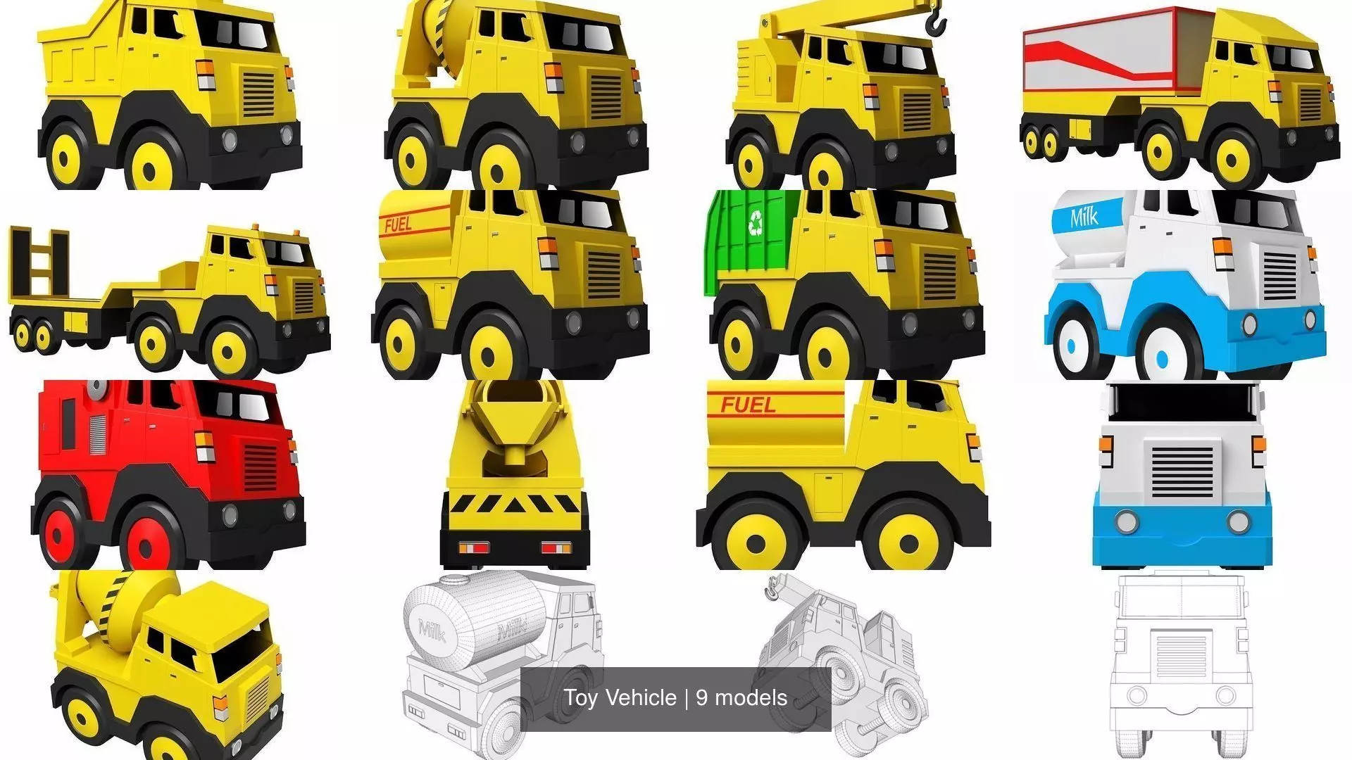 Toy Vehicle 3D Model Collection_0