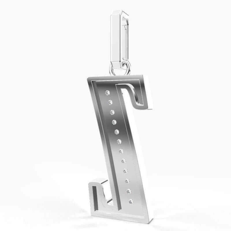 Z SCRIPT DIAMOND PENDANT 3D print model_9