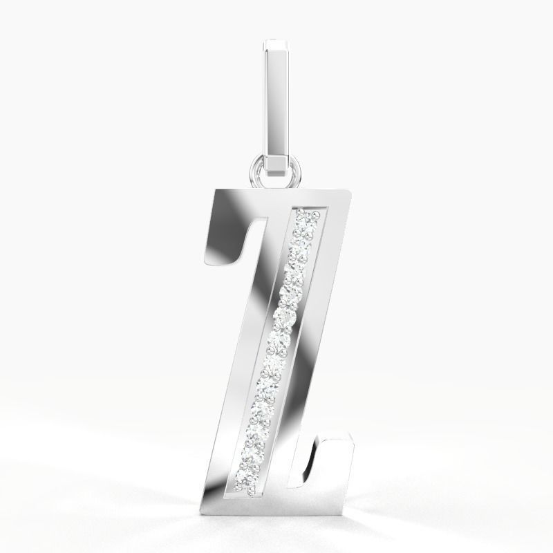 Z SCRIPT DIAMOND PENDANT 3D print model_10