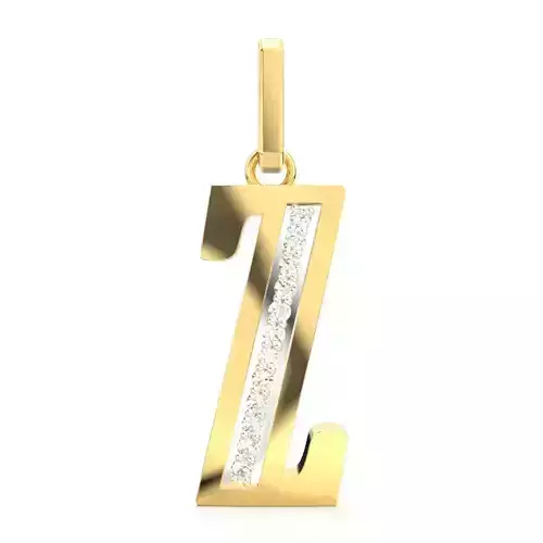 Z SCRIPT DIAMOND PENDANT