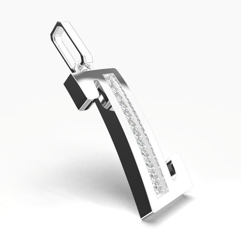 Z SCRIPT DIAMOND PENDANT 3D print model_11