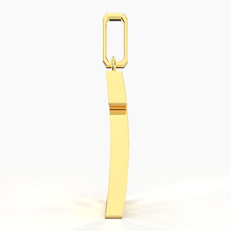 Z SCRIPT DIAMOND PENDANT 3D print model_2